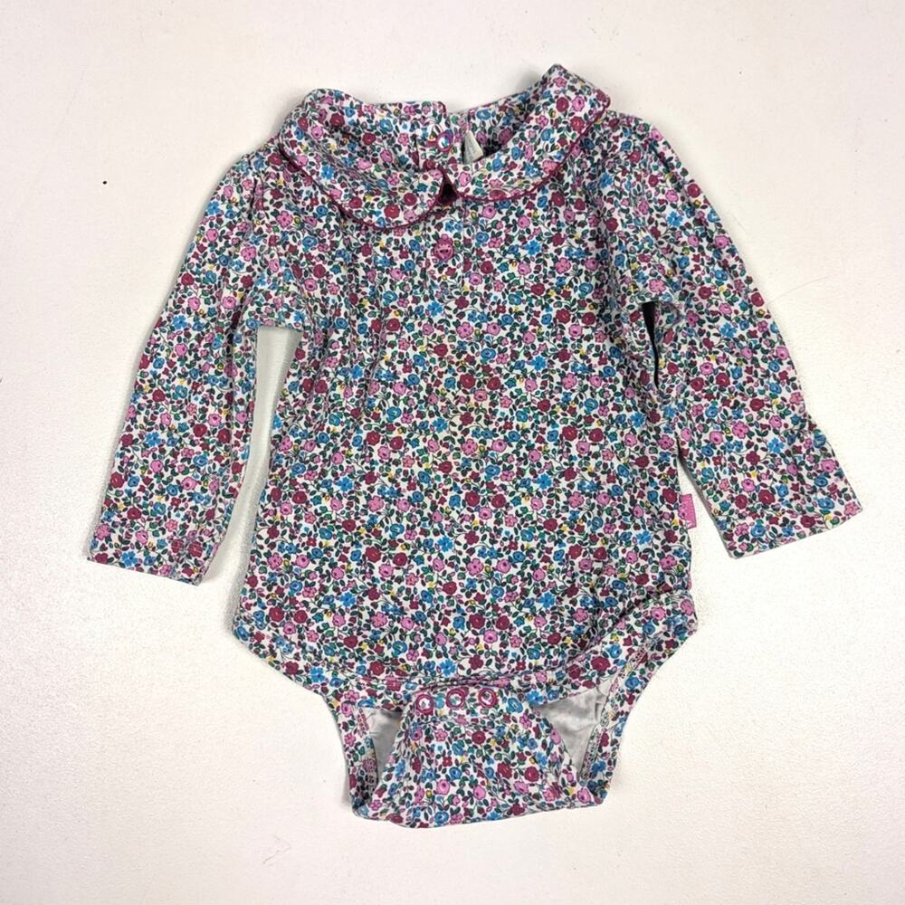 JoJo Maman Bebe Onesie Baby Girls Sz 6-12m Dainty Floral